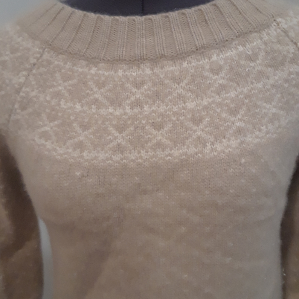 Talbots Cashmere Tan Sweater - Picture 4 of 9